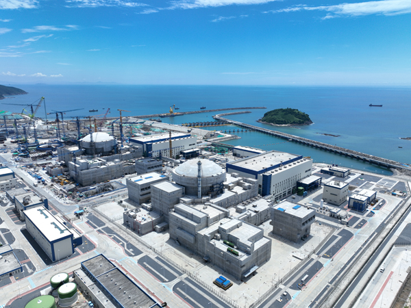 太平岭核电项目1号机组投产发电。受访者供图