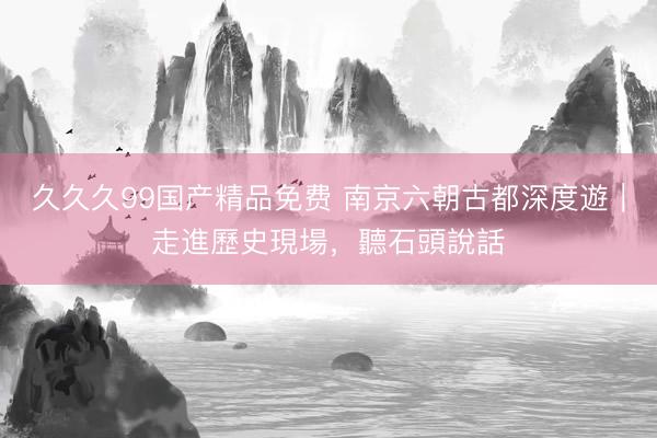 久久久99国产精品免费 南京六朝古都深度遊｜走進歷史現場，聽石頭說話