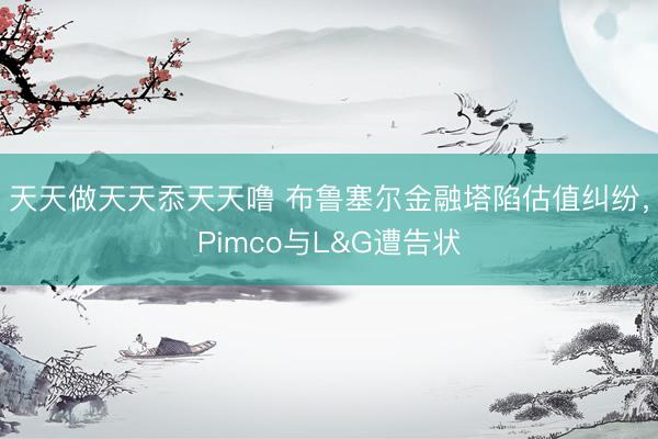 天天做天天忝天天噜 布鲁塞尔金融塔陷估值纠纷，Pimco与L&G遭告状