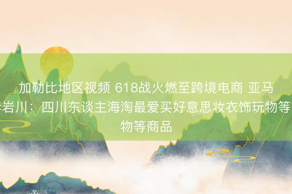 加勒比地区视频 618战火燃至跨境电商 亚马逊李岩川：四川东谈主海淘最爱买好意思妆衣饰玩物等商品